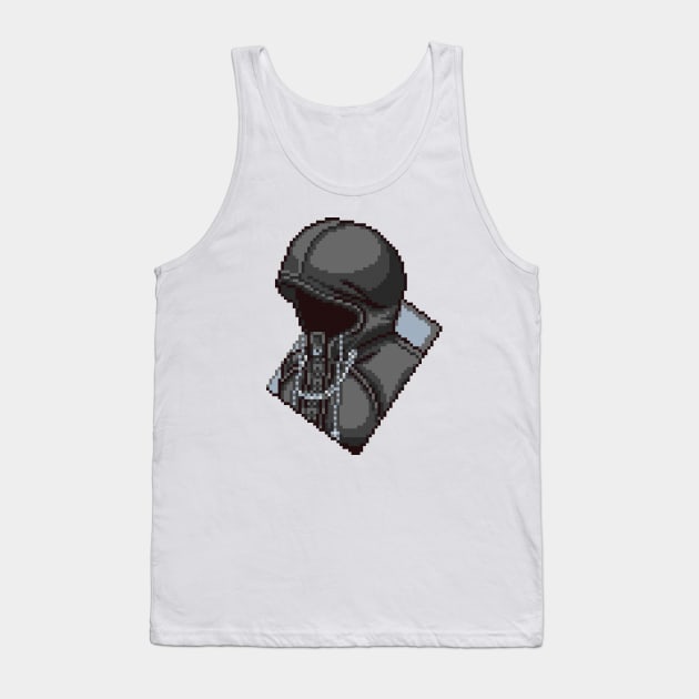 Organization XIII Mysterious Figure Pixel Art Tank Top by inotyler